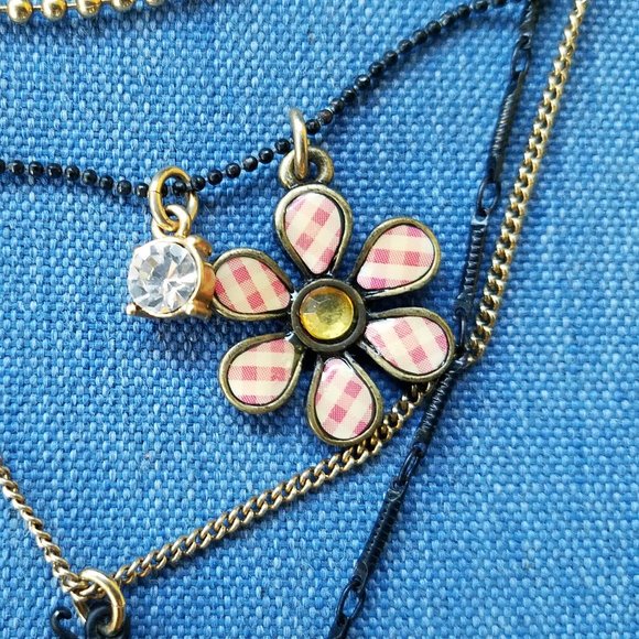 Betsey Johnson Vintage Quad-Strand Charm Necklace - EPC - Picture 4 of 8